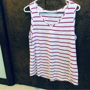 Chico’s Pink Striped Top